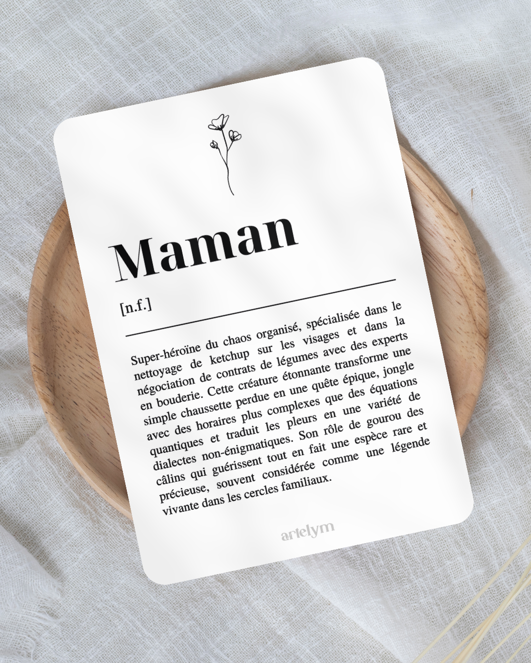 Carte Définition "Maman"