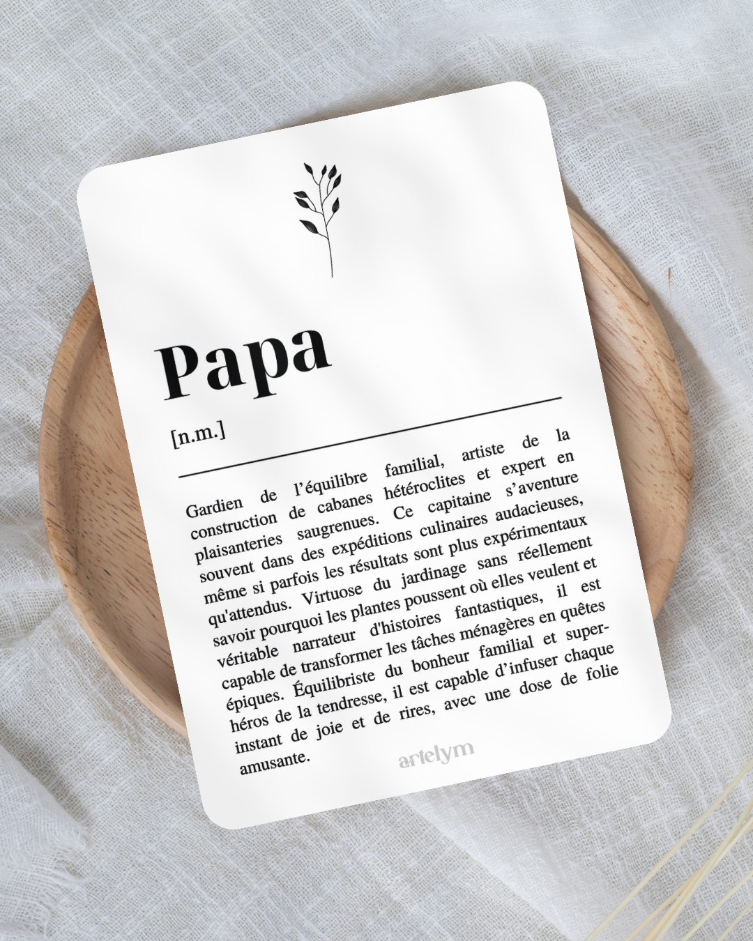 Carte Définition "Papa"