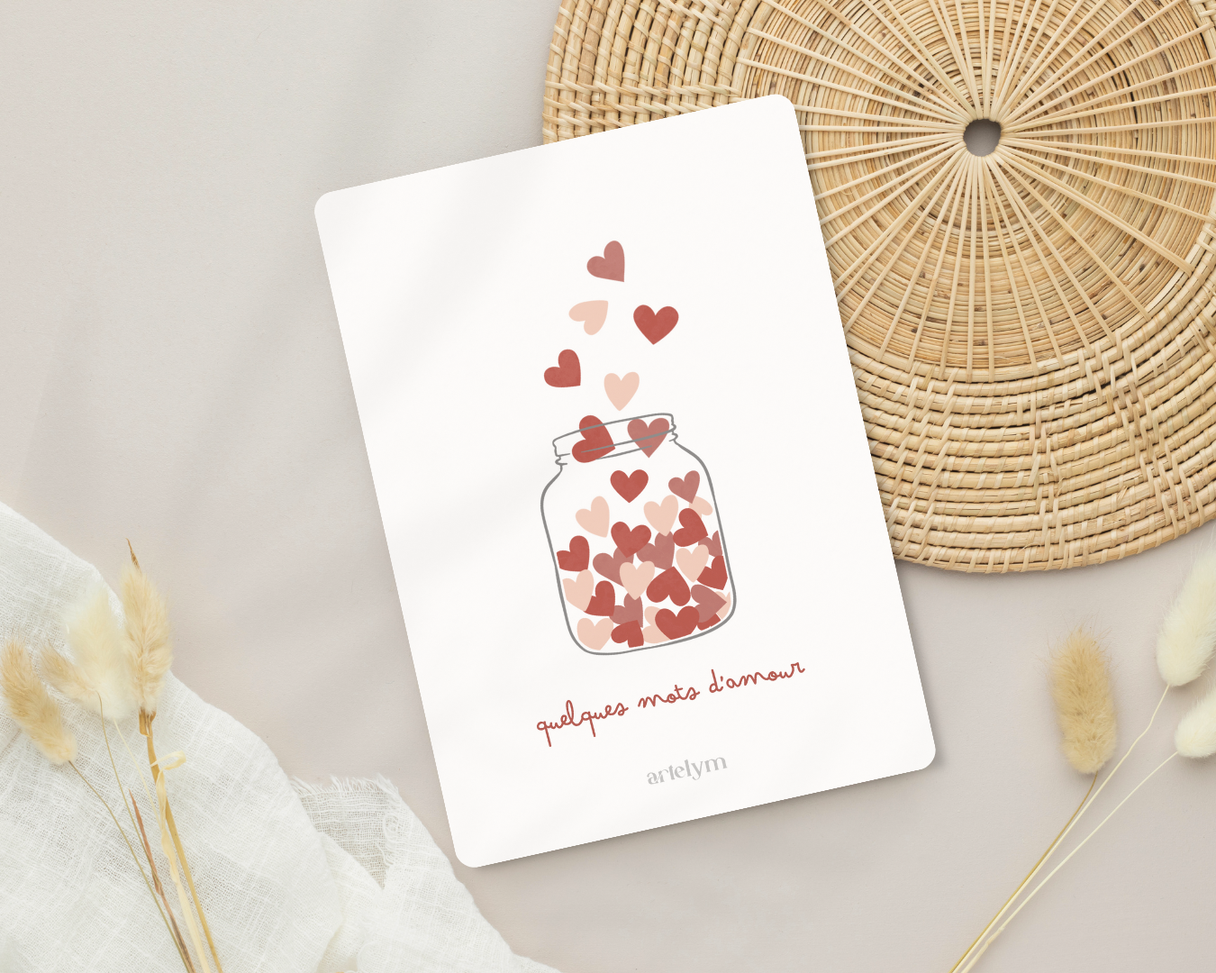 Carte "Quelques mots d'amour"