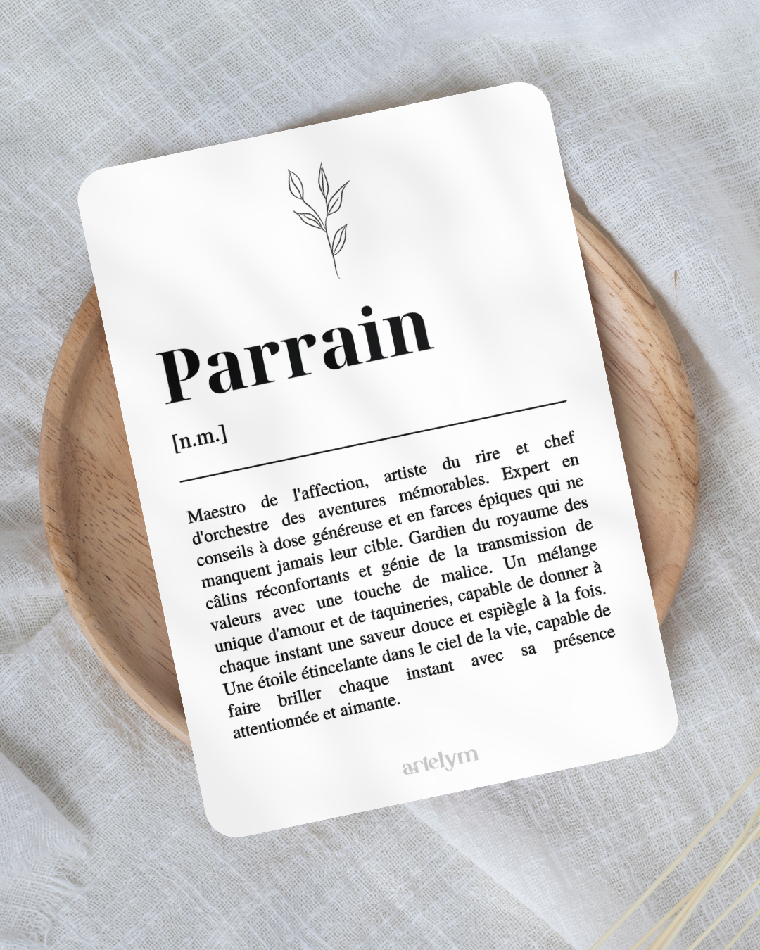 Carte Définition "Parrain"