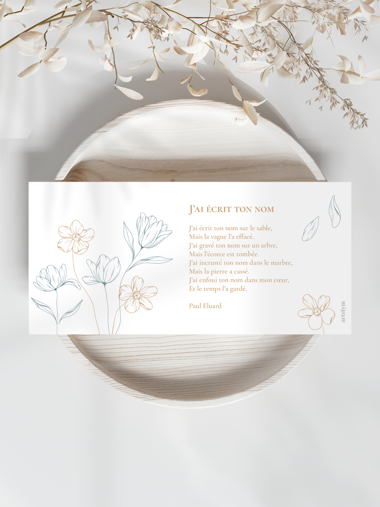 Carte Souvenir - Modèle Auréa
