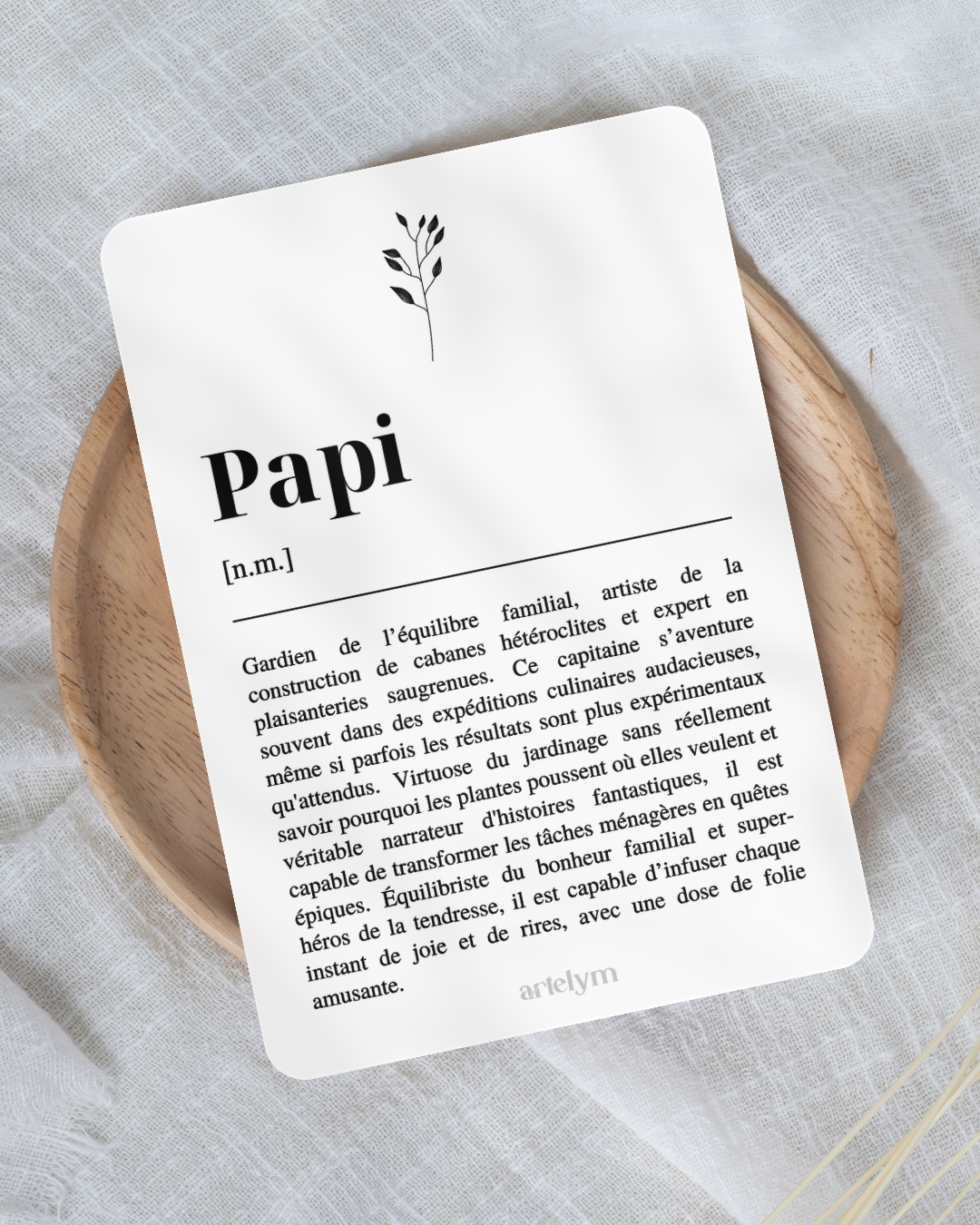 Carte Définition "Papi"