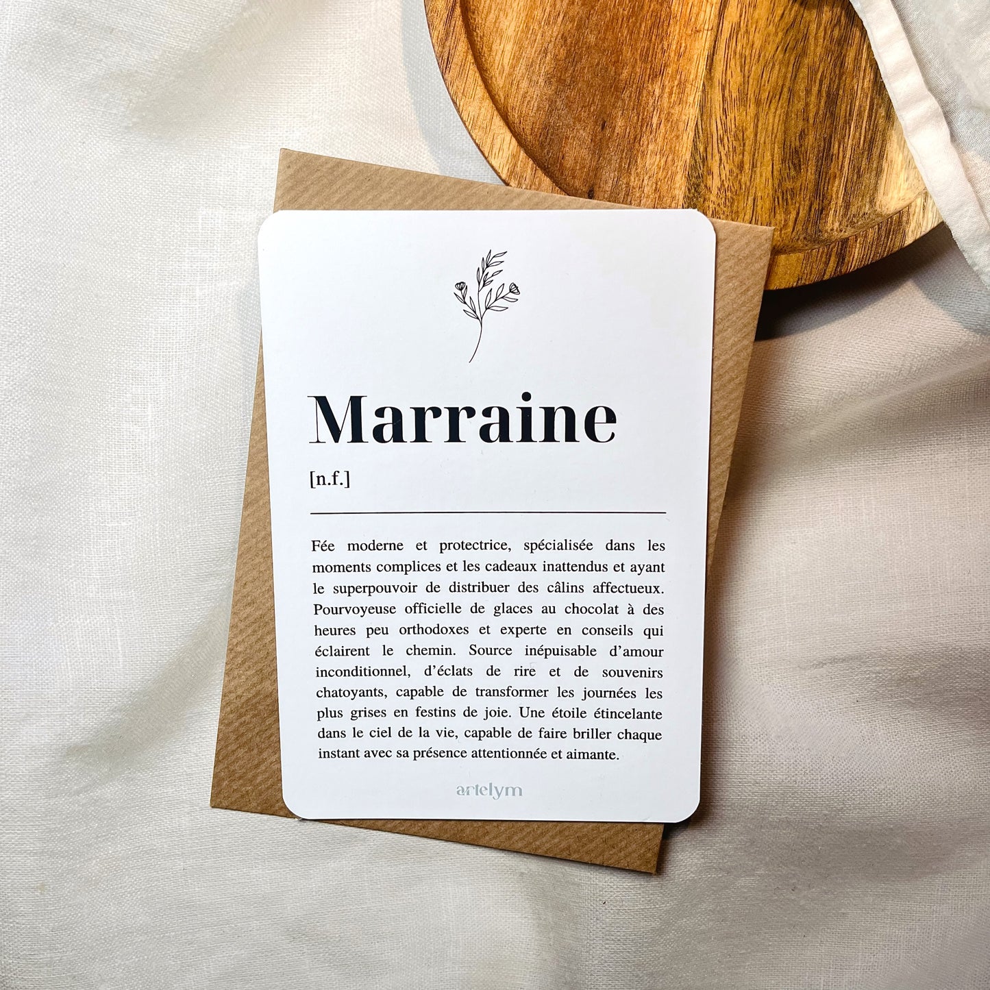 Carte Définition "Marraine"