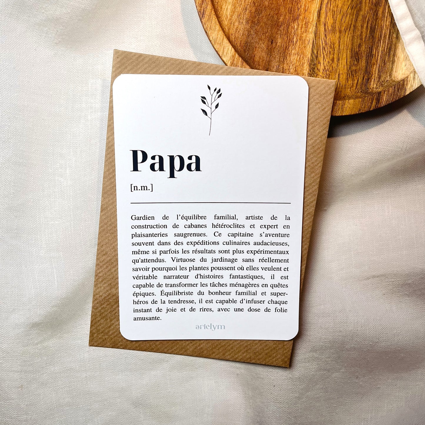 Carte Définition "Papa"