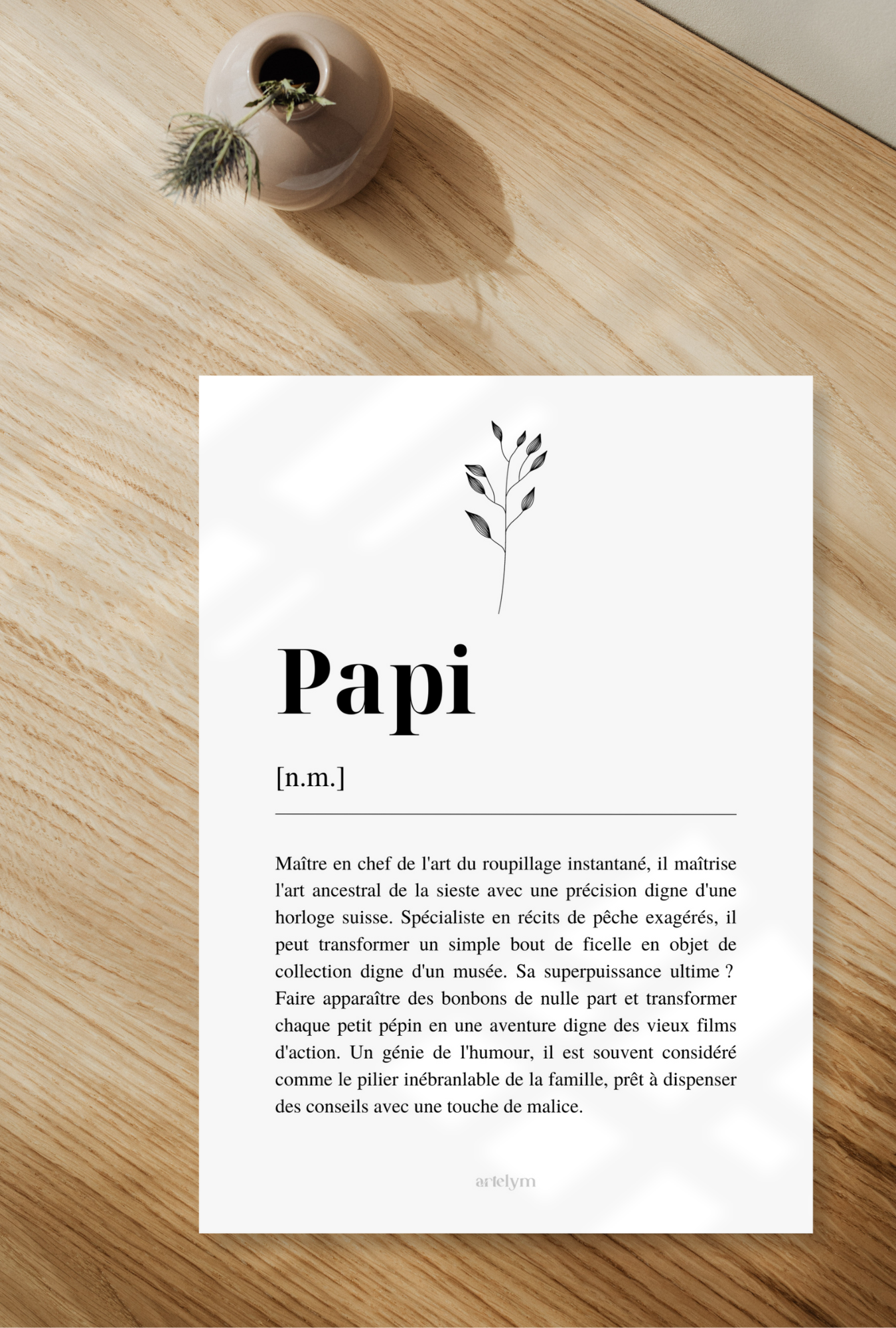 Affiche Définition "Papi"