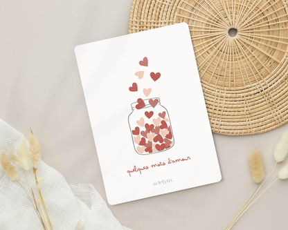 Carte "Quelques mots d'amour"