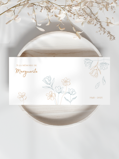 Carte Souvenir - Modèle Auréa