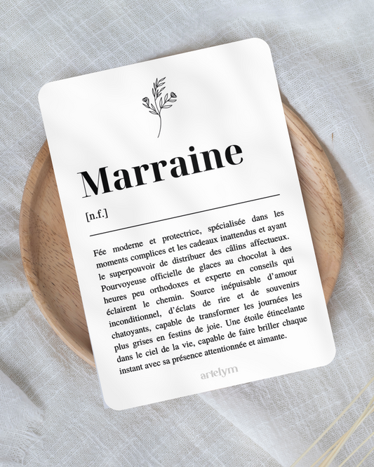Carte Définition "Marraine"