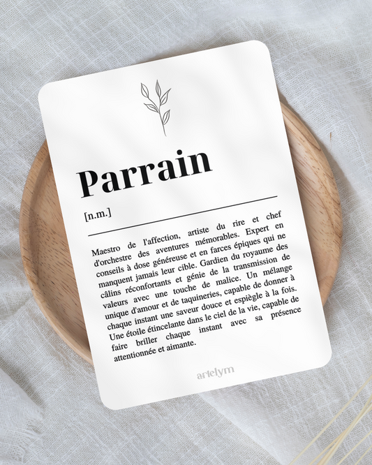 Carte Définition "Parrain"