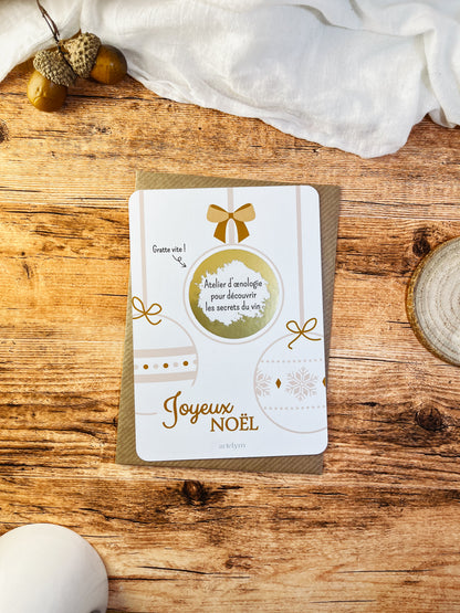 Carte à gratter Noël