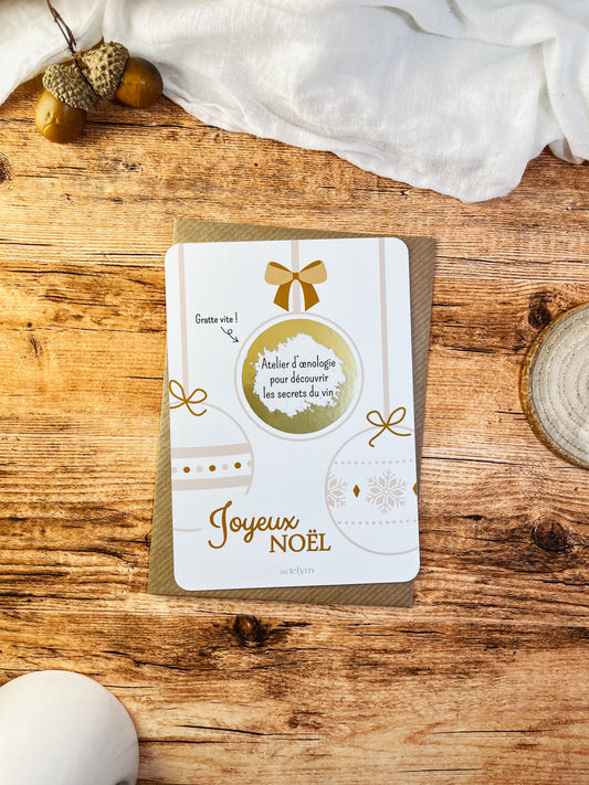 Carte à gratter Noël