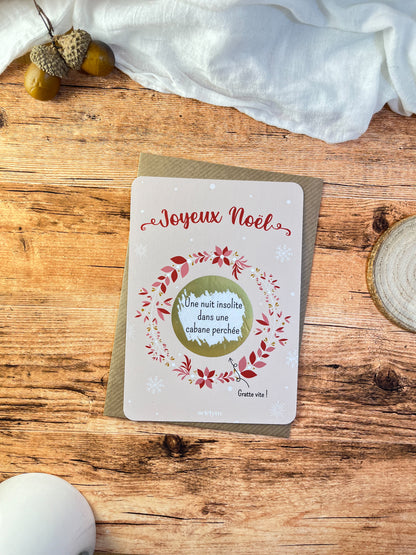 Carte à gratter Noël