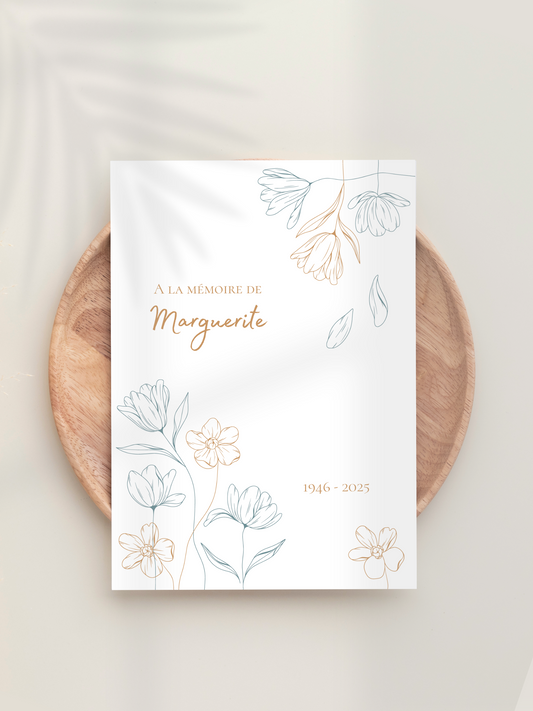 Carte Souvenir - Modèle Auréa