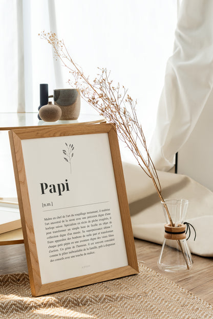 Affiche Définition "Papi"