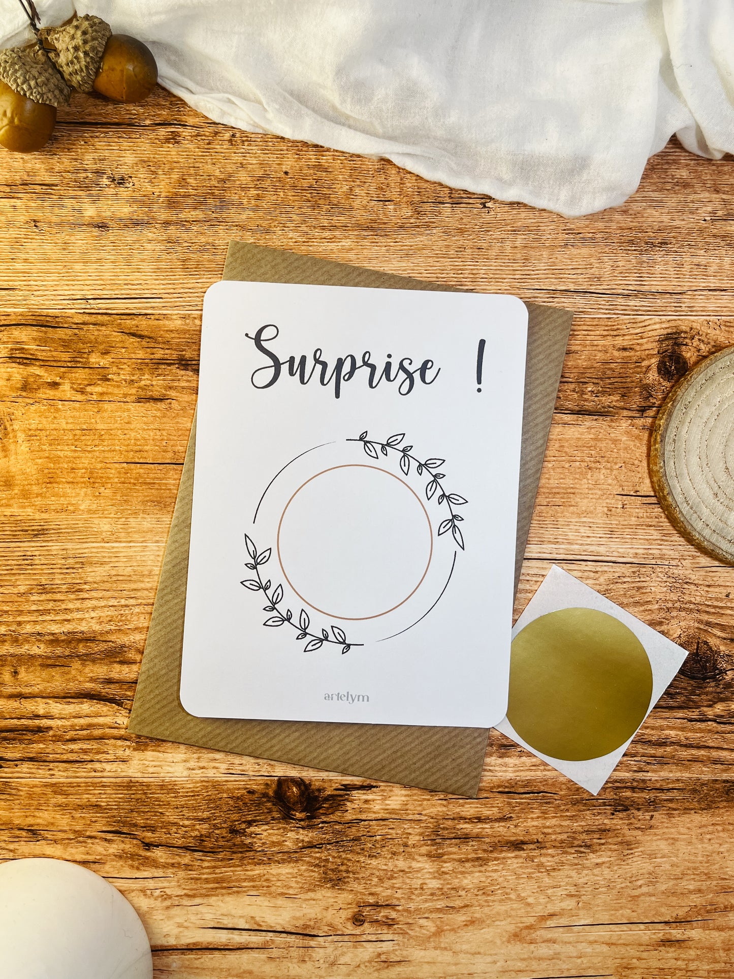 Carte à gratter "Surprise !"