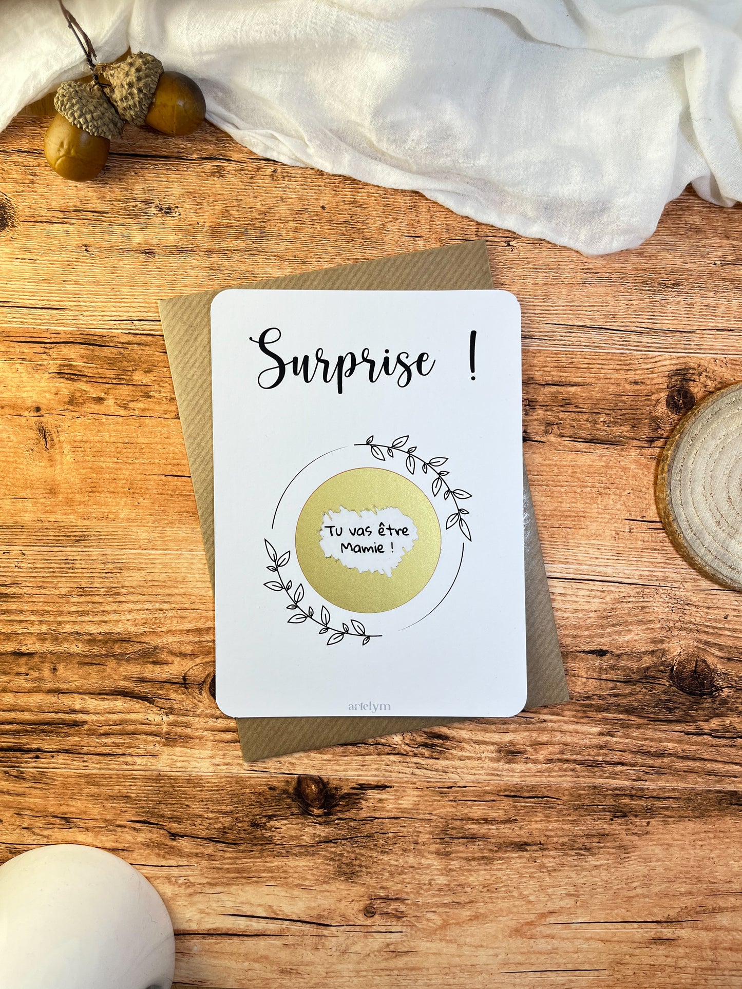 Carte à gratter "Surprise !"